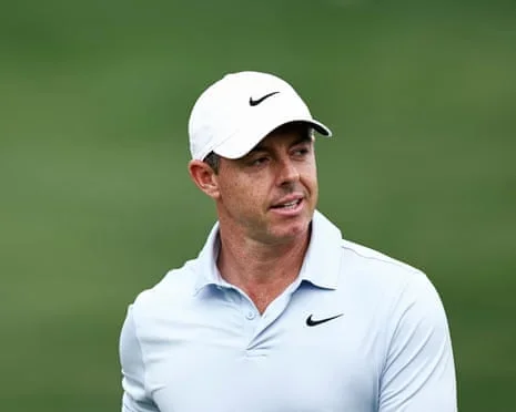 Rory McIlroy looks on during the second round of the Truist Championship in Charlotte.